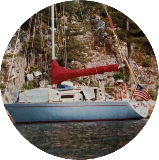 SlyFox, the thirty foot sailboat in Erie, Pennsylvania that the company is named after